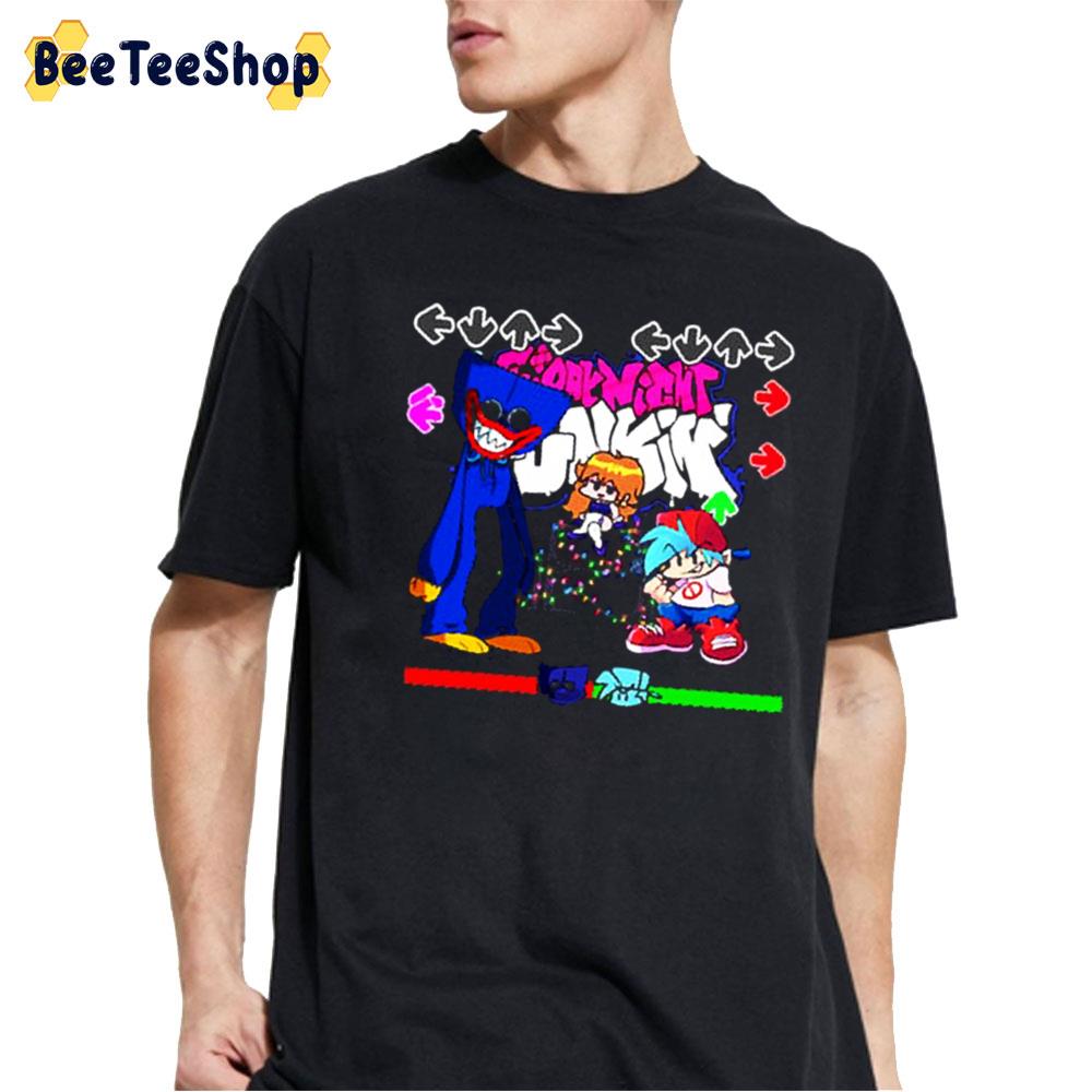 Friday Night Funkin Huggy Wuggy Poppy Playtime Chapter 2 Unisex T-Shirt