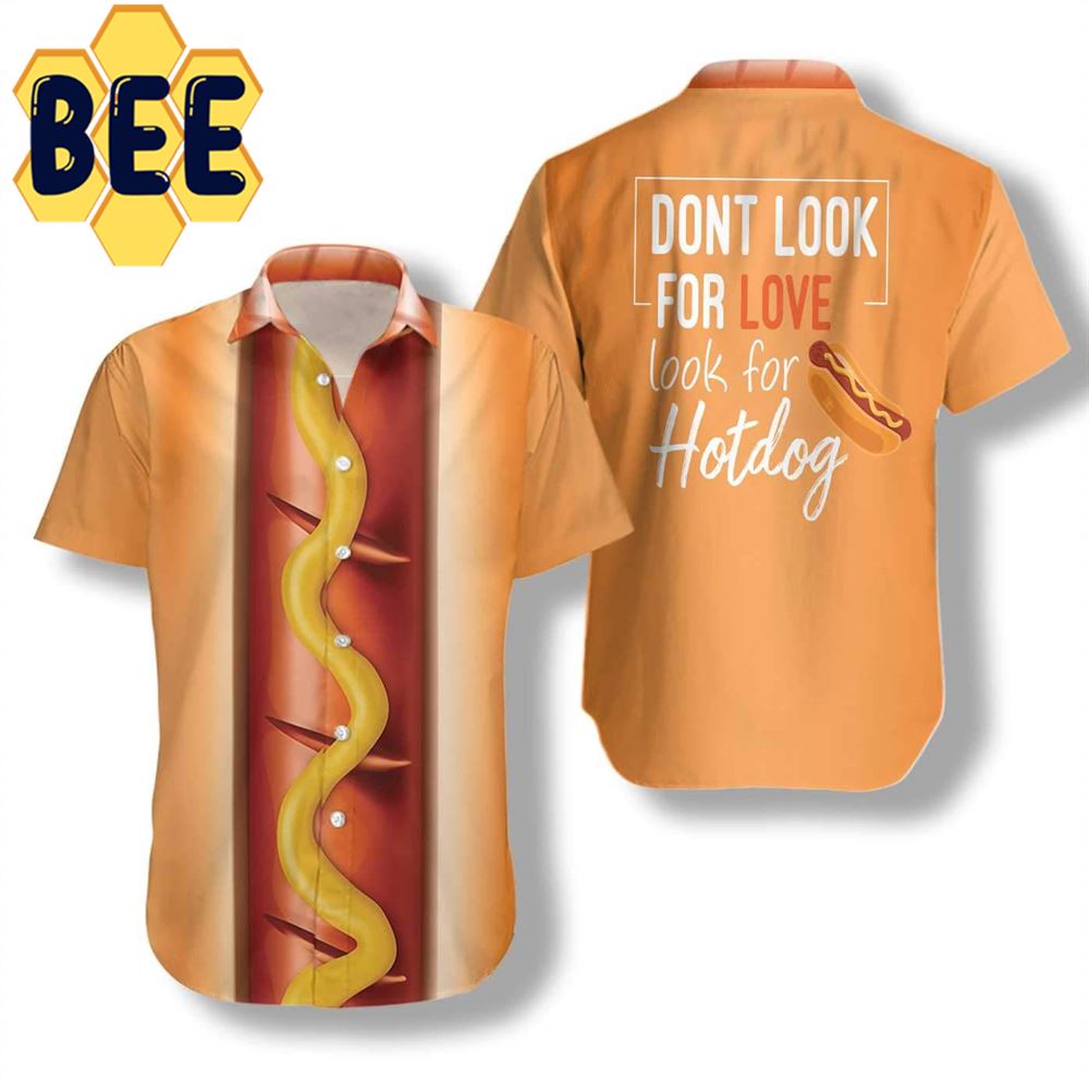 Funny Hot Dog Hawaiian Shirt