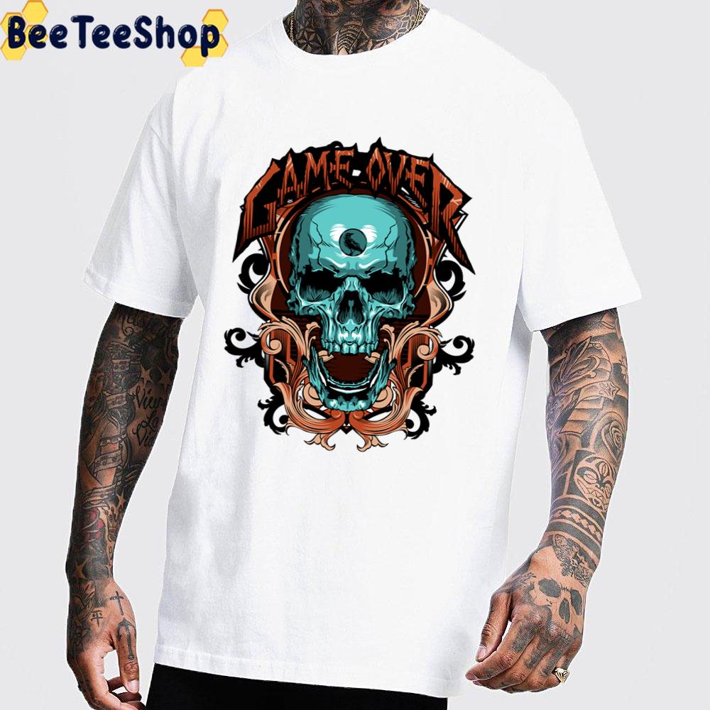 Game Over Skull Art Unisex T-Shirt