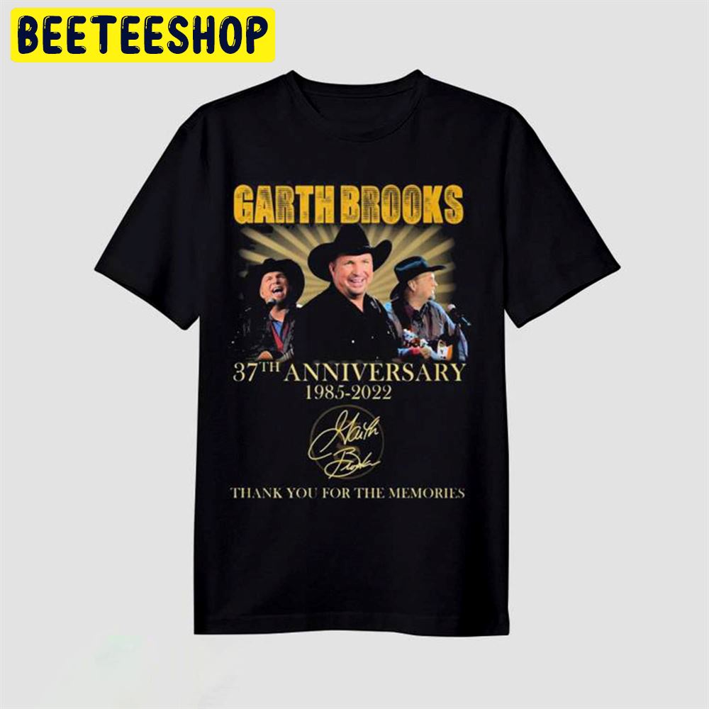 Garth Brooks 37th Anniversary 1958 2022 Thank You For The Memories Concert World Tour 2022 Unisex T-Shirt