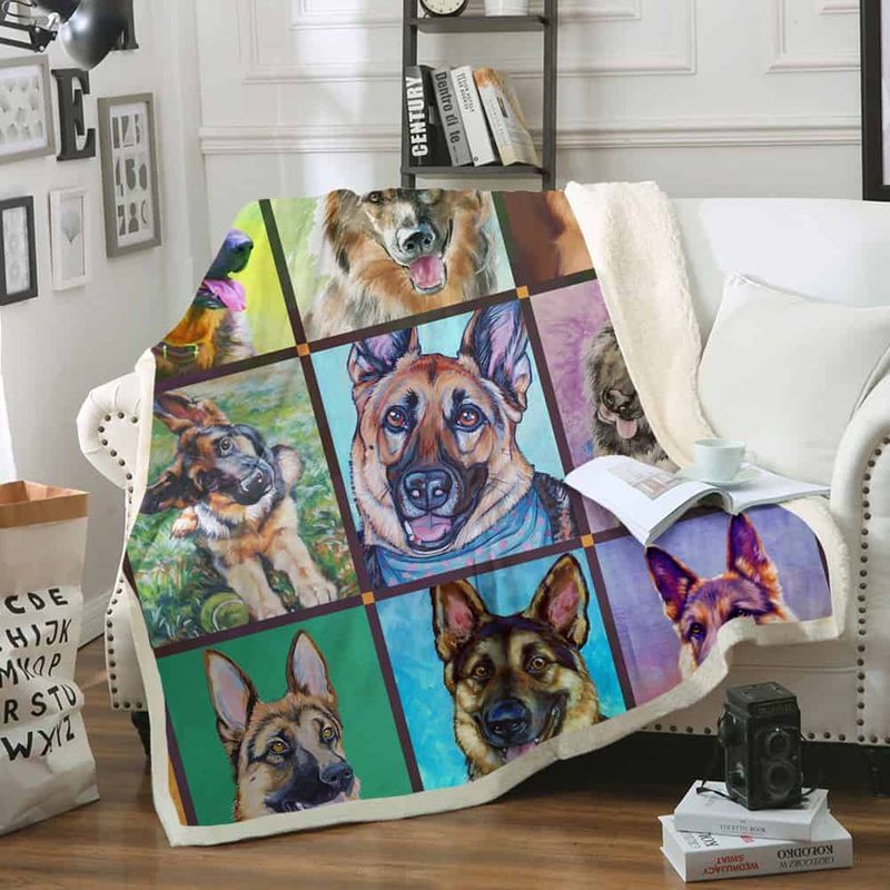 German Shepherd Dog Premium Comfy Sofa Throw Blanket