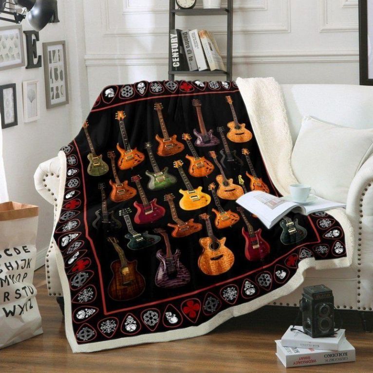 Guitar Player Guitar Lover Premium Comfy Sofa Throw Blanket