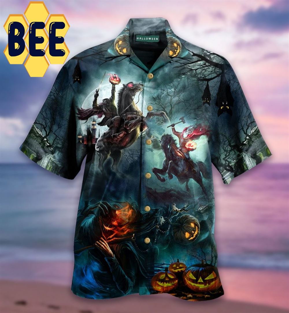 Halloween Headless Horseman Hawaiian Shirt