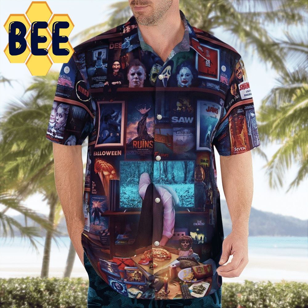 Halloween Horror Movies Hawaiian Shirt