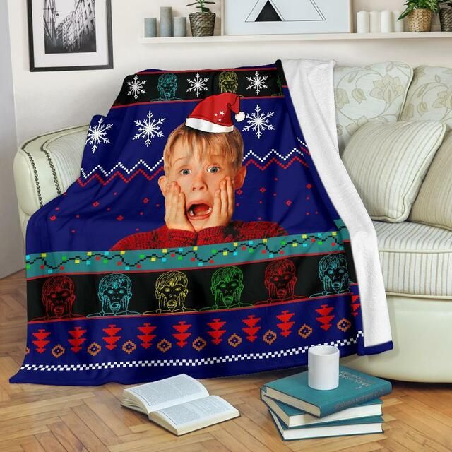 Home Alone Christmas Fleece Blanket Throw Blanket Gift