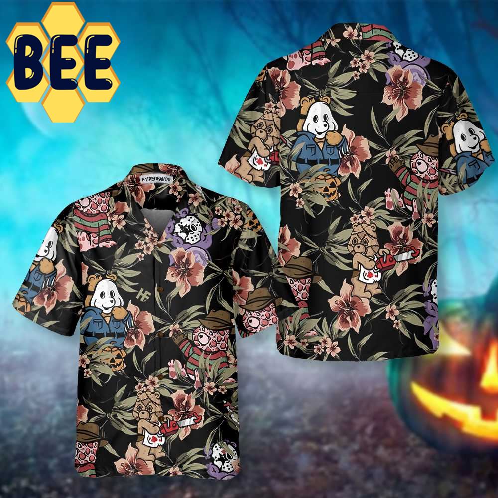 Horror Movie Characters Scare Dogs Halloween Hawaiian Shirt