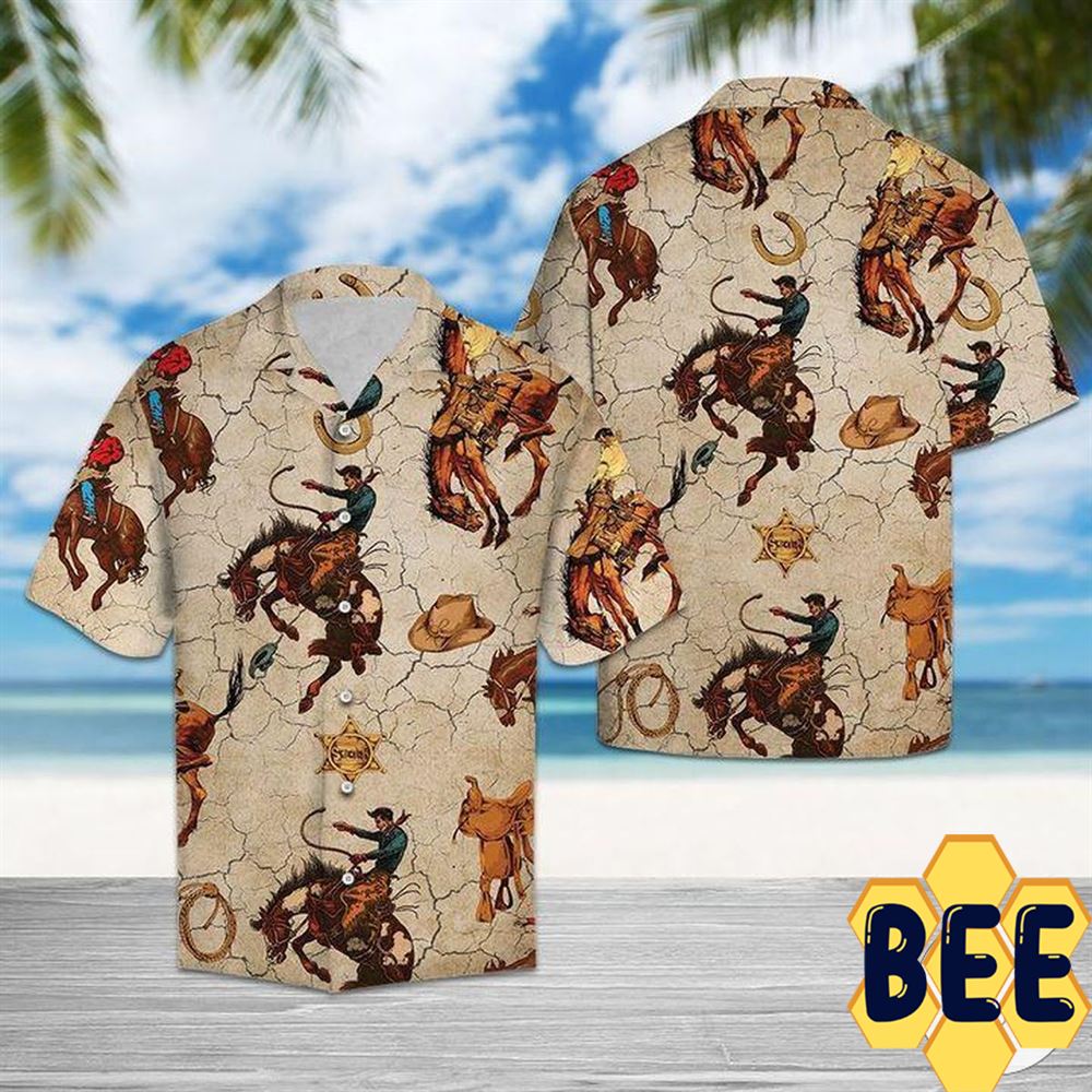 Horse Riding Cowboy Hawaiian Shirt