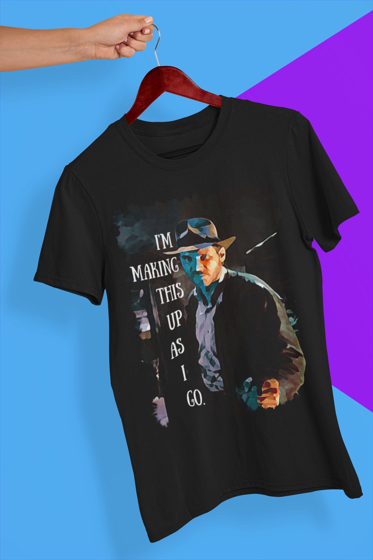 I’m Making This Up As I Go Indiana Jones Movie Halloween Unisex T-Shirt