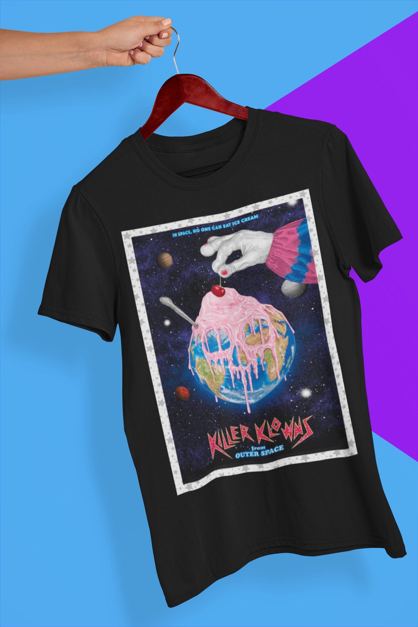 In Space No One Can Ice Cream Killer Klowns From Outer Space Movie Halloween Unisex T-Shirt