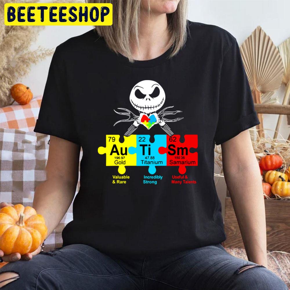 Jack Skellington Autism Periodic Table Unisex T-Shirt