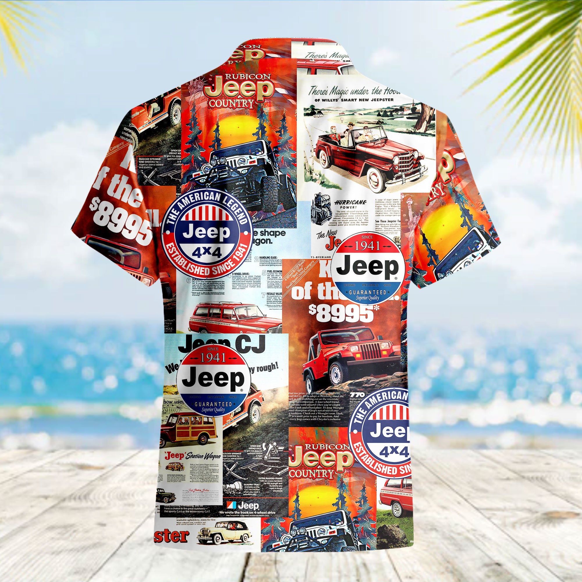 Jeep Collage Hawaiian Shirt