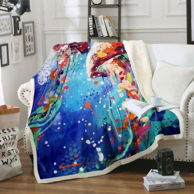 Jellyfish 1 Premium Comfy Sofa Throw Blanket