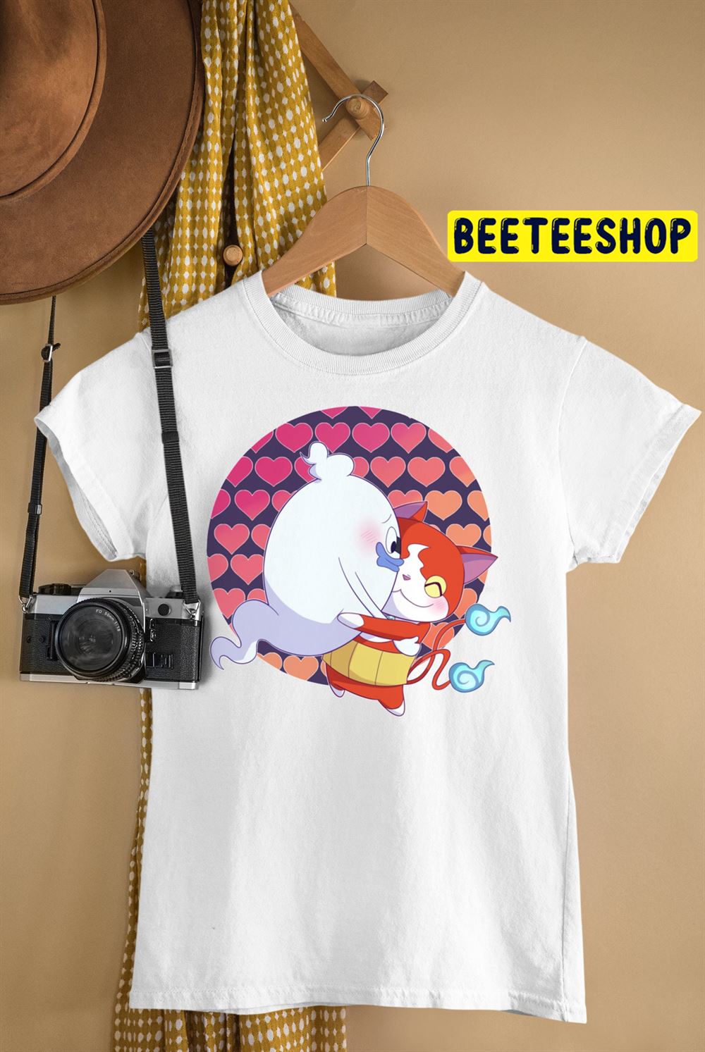 Jibanyan And Whisper Yokai Watch Mâng Unisex T-Shirt