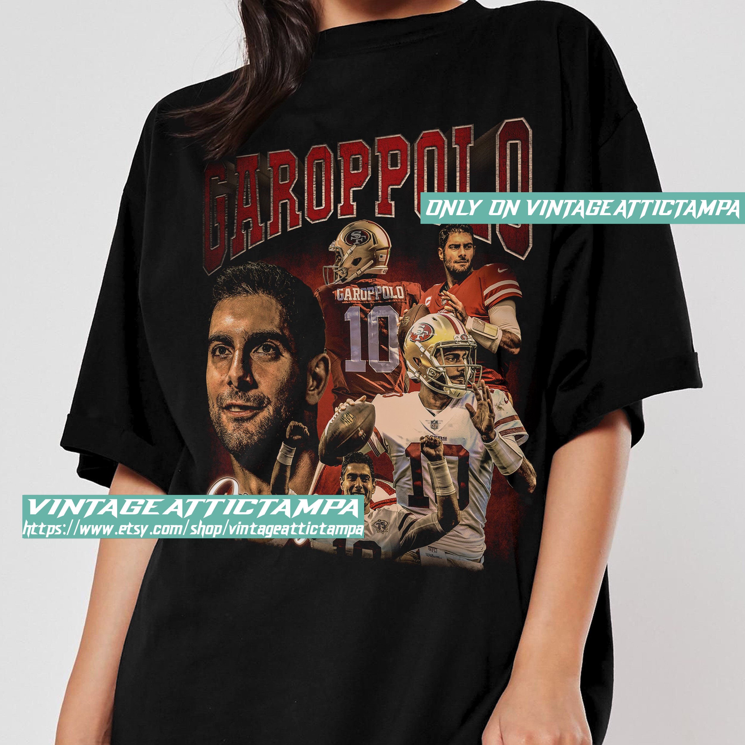 Jimmy Garoppolo American Football Mvp Player The Greatest Of All Time Champion Superbowl 90s Vintage Unisex T-Shirt