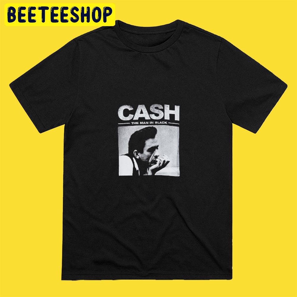 Johnny Cash Arts Black Unisex T-Shirt