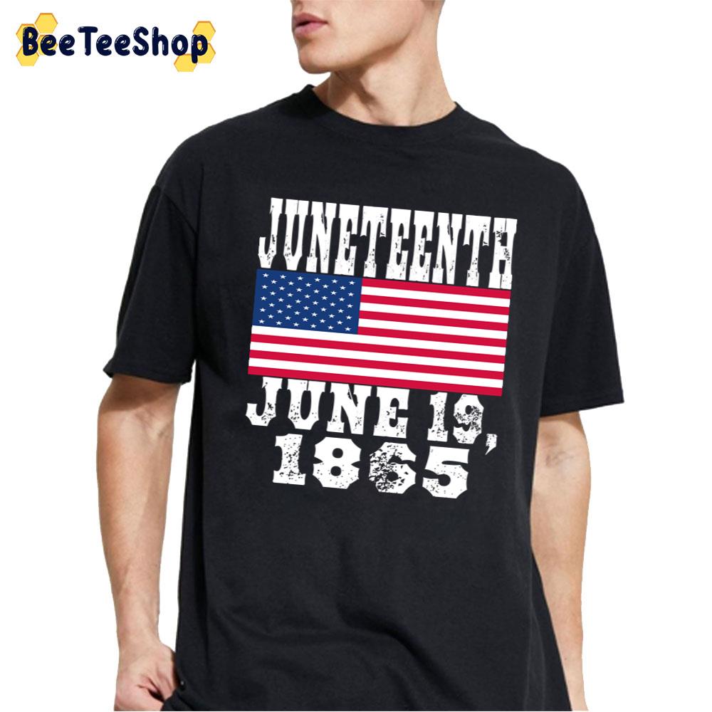 Juneteenth Flag American History Dates Usa June 19 1865 Unisex T-Shirt