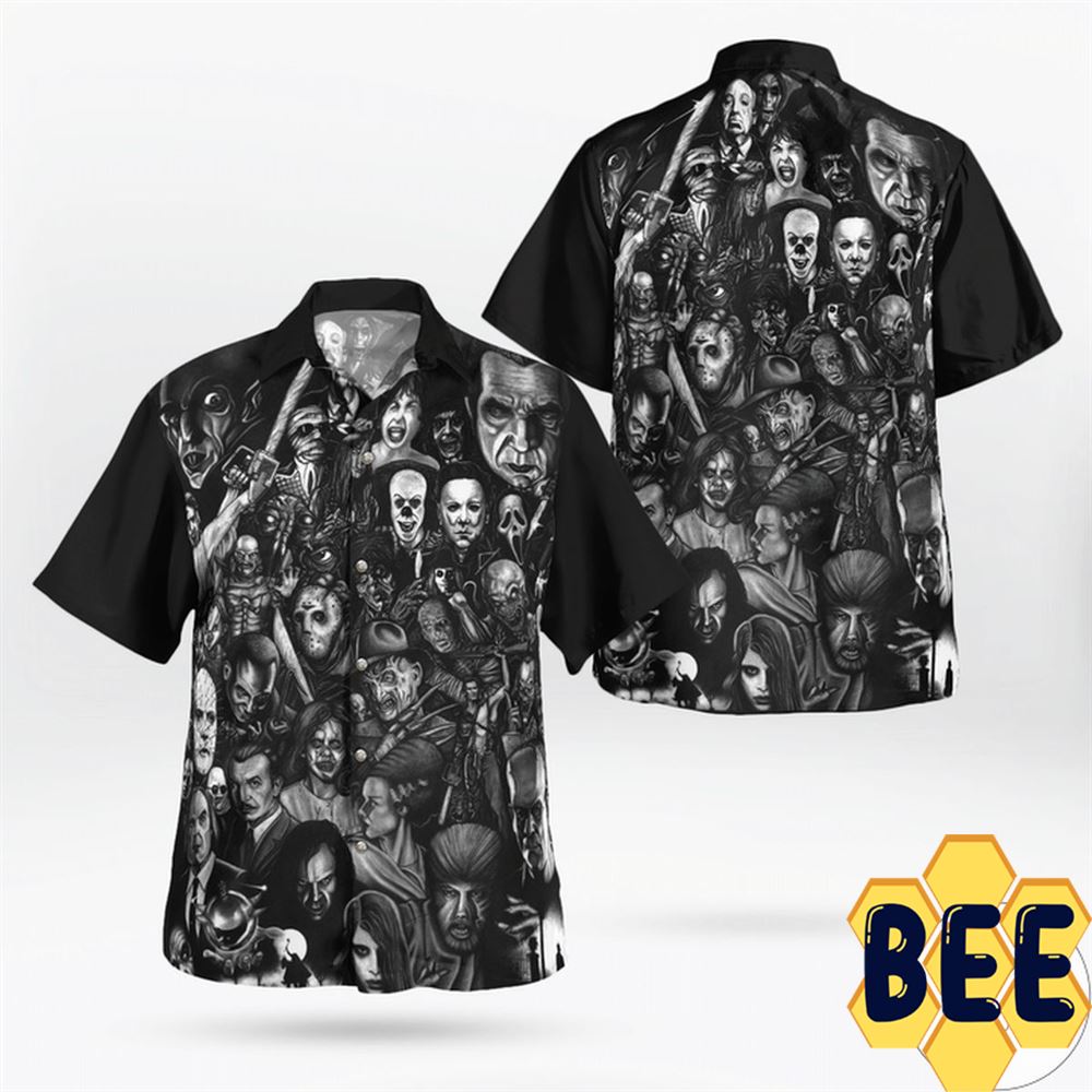 Killers Horror Characters Halloween Hawaiian Shirt