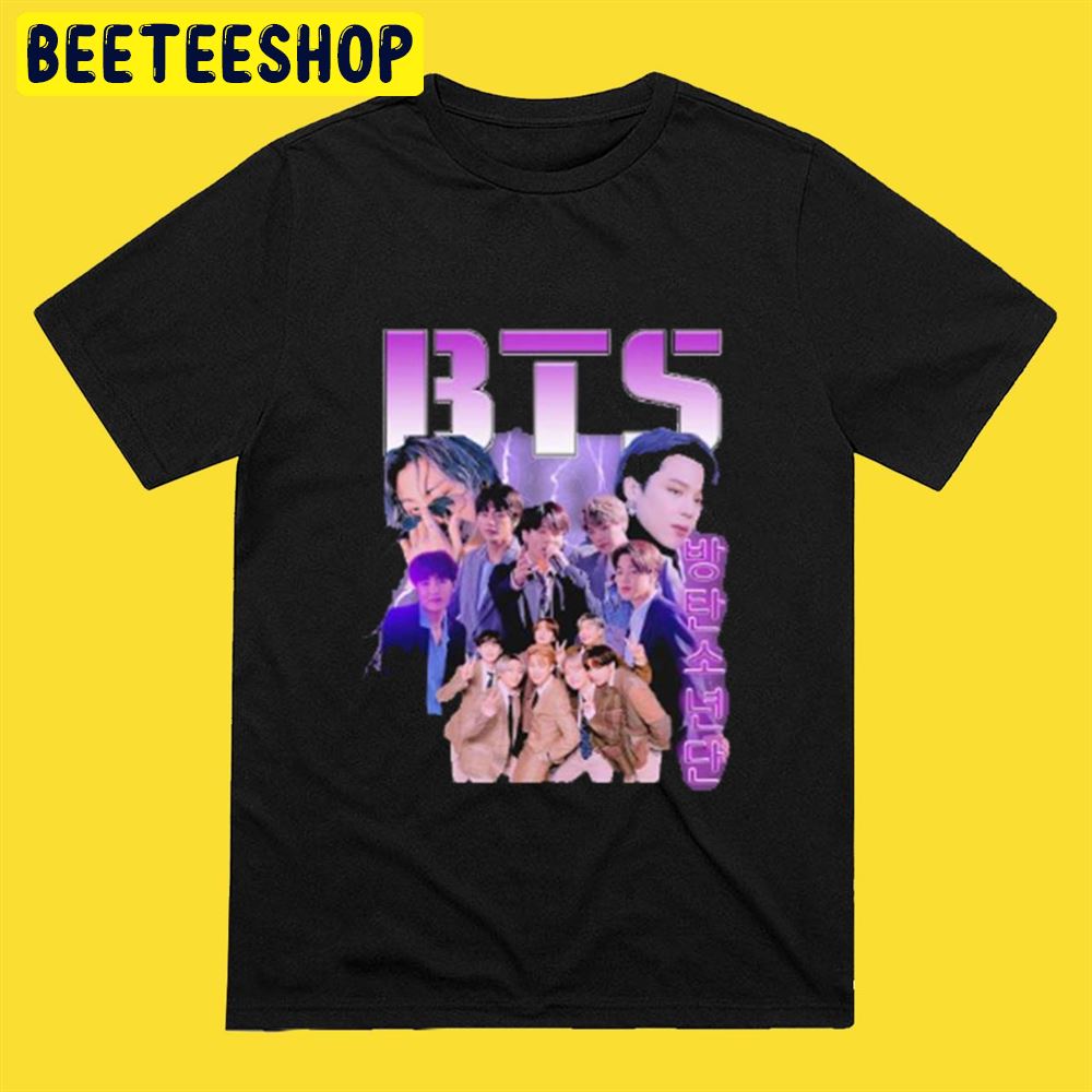 Kpop Bts Group Aka Bangtan Boys Vintage Meet Jin Suga Jhope Unisex T-Shirt