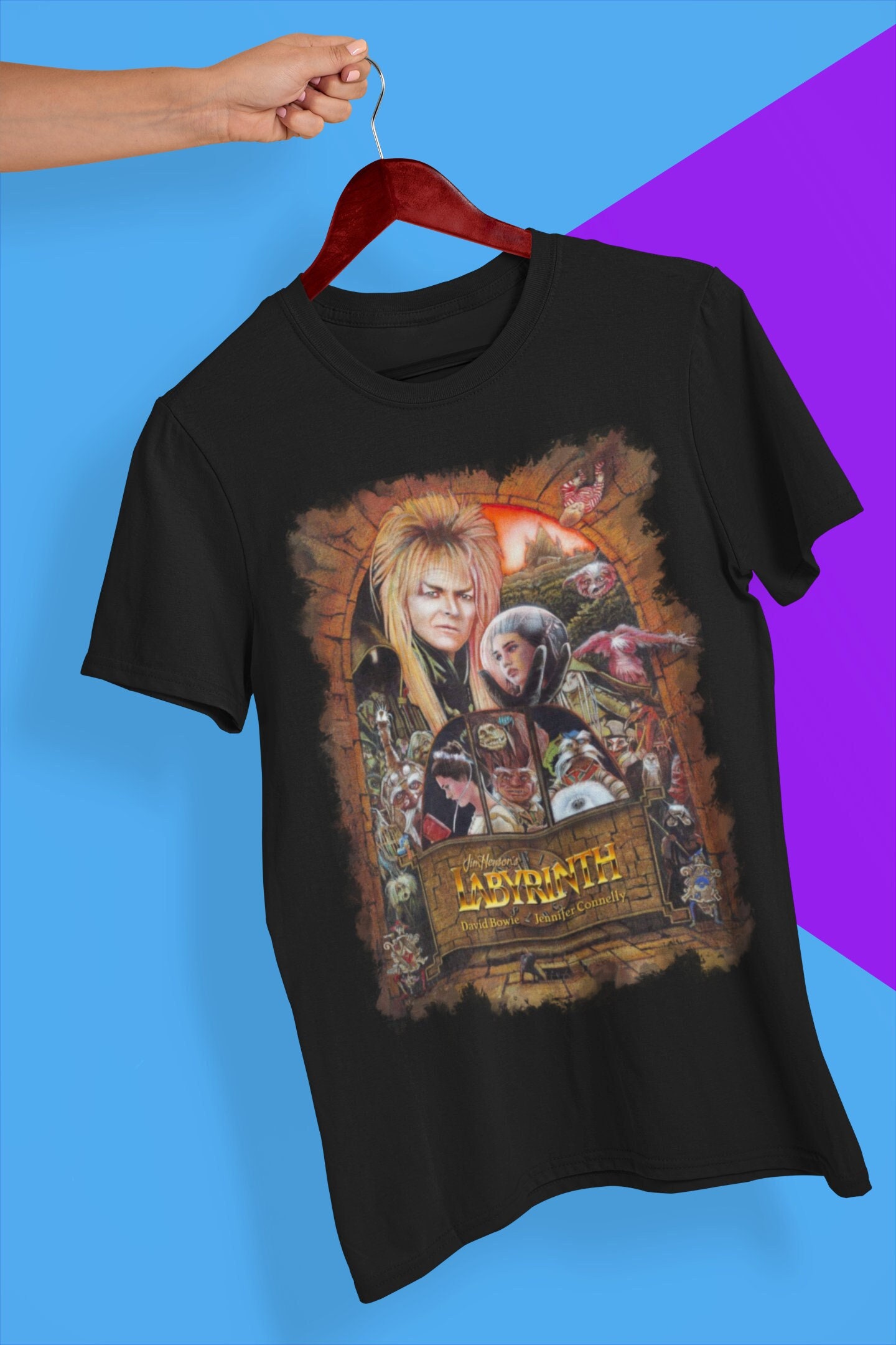 Labyrinth Movie Vintage Art Halloween Unisex T-Shirt