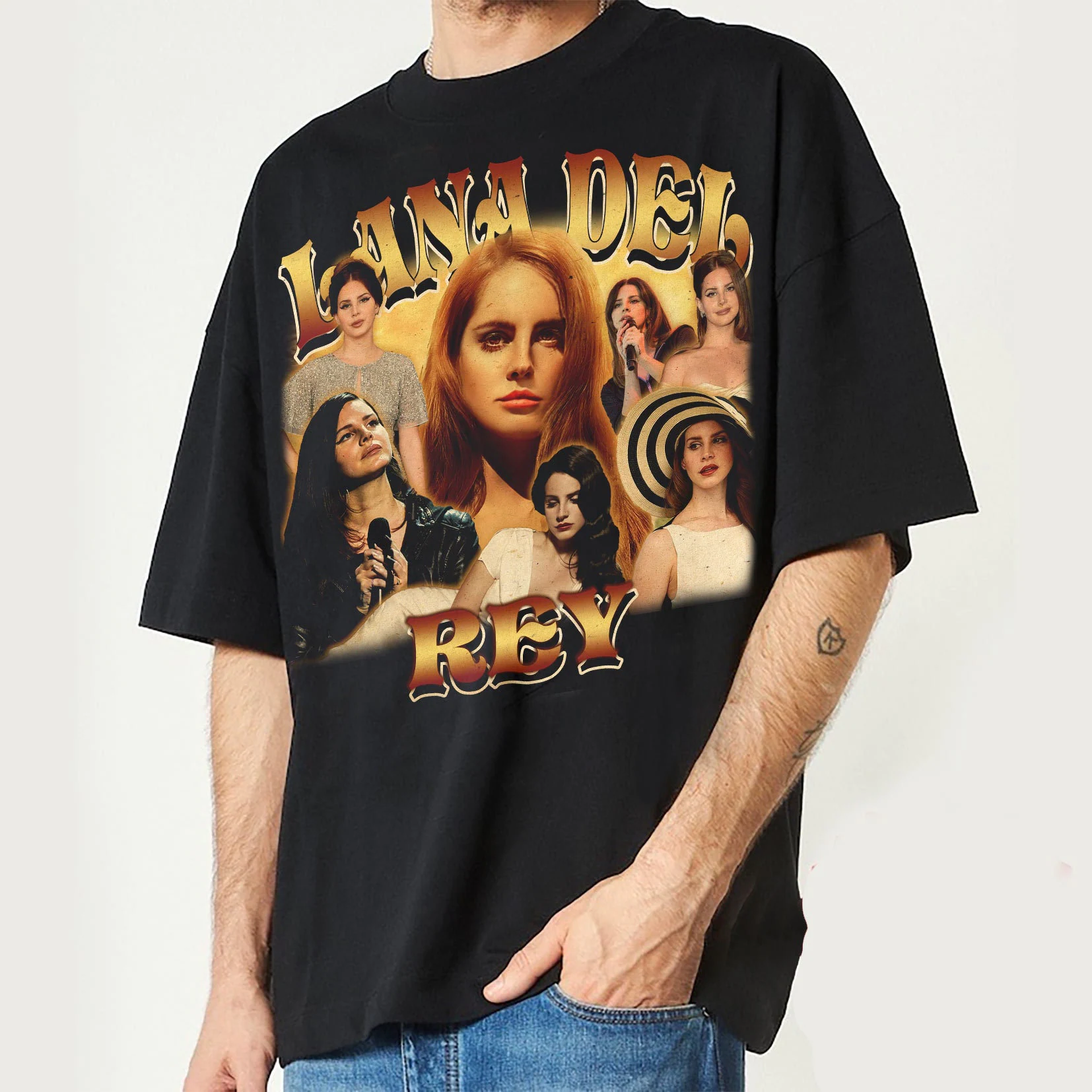 Portrait Productivity scene Lana Del Rey 90's Retro Vintage Unisex T-Shirt - Beeteeshop