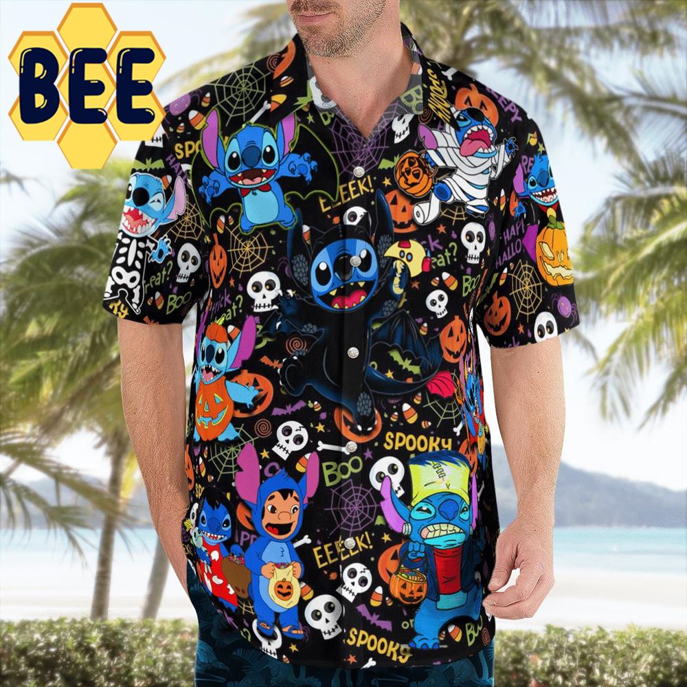 Lilo And Stitch Movies Halloween Hawaiian Shirt