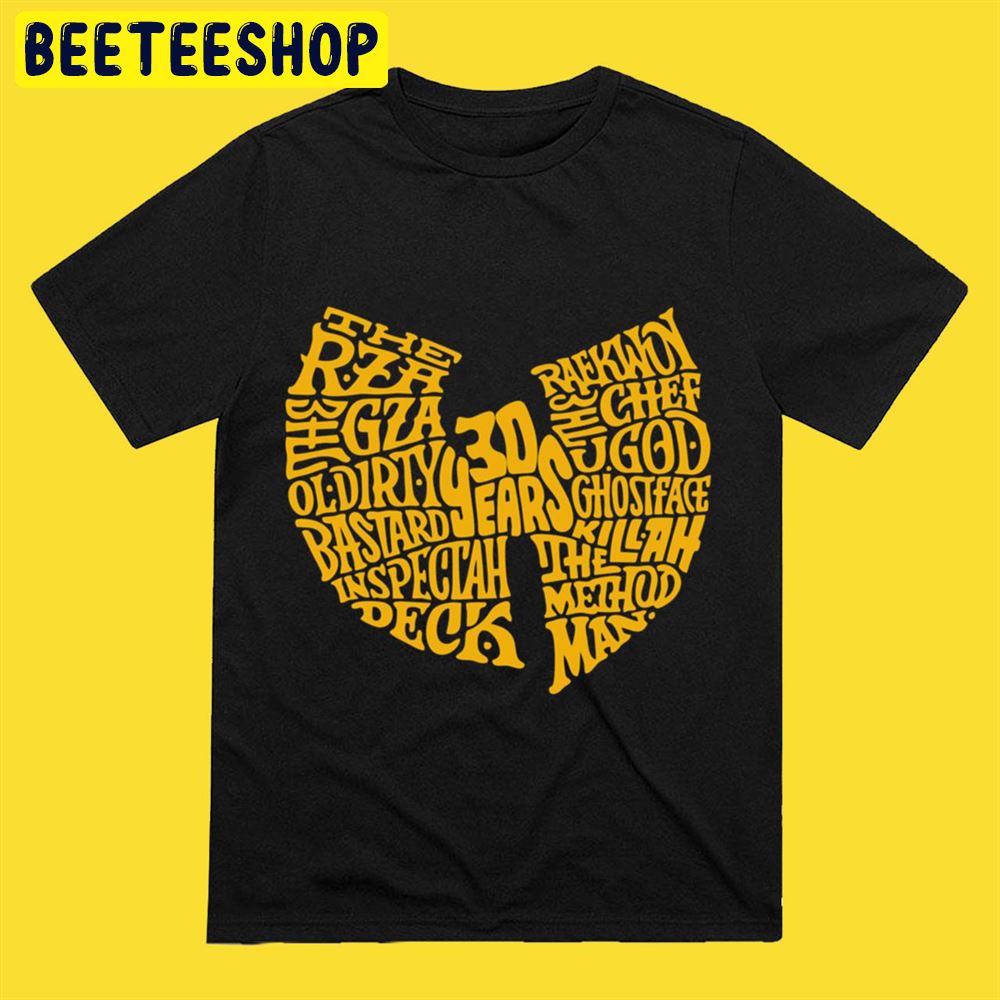 Logo Wu-Tang Clan 30 Year Unisex T-Shirt