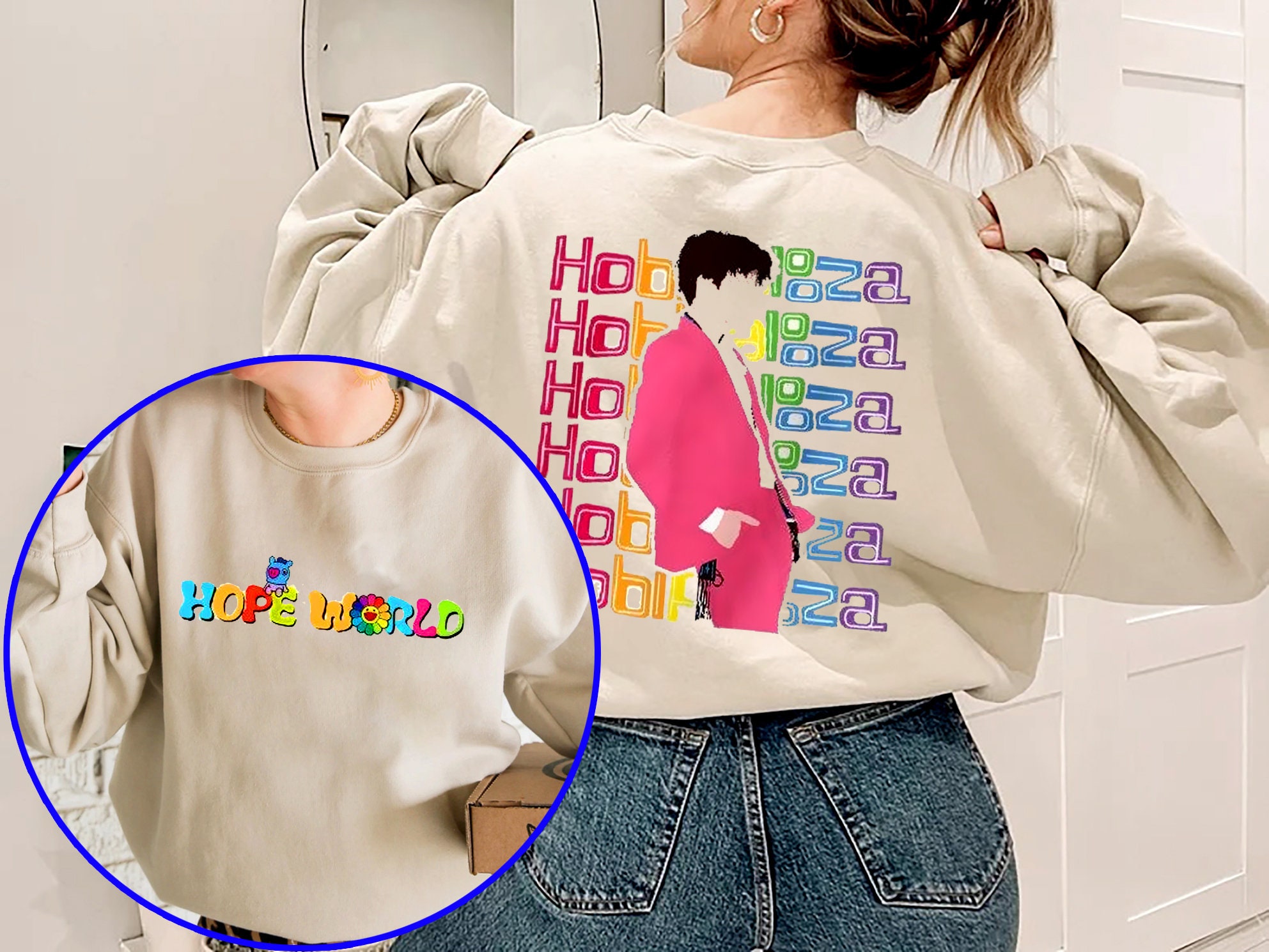 Lollapalooza Hobi Hope World Jhope Tour 2022 Unisex Sweatshirt