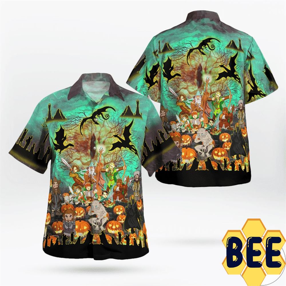 Lord Of The Rings In Halloween Hawaiian Shirt