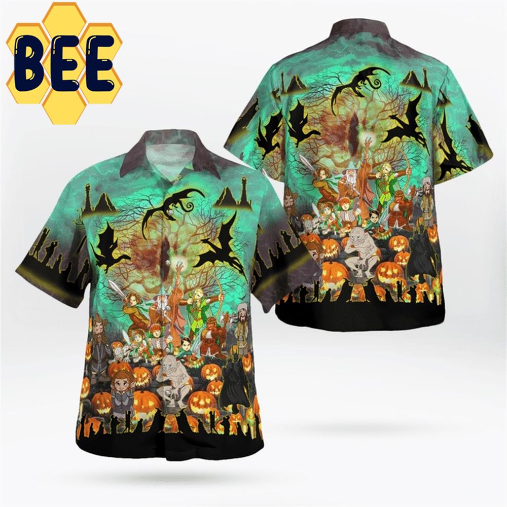 Lord Of The Rings Movie Halloween Hawaiian Shirt - Beeteeshop