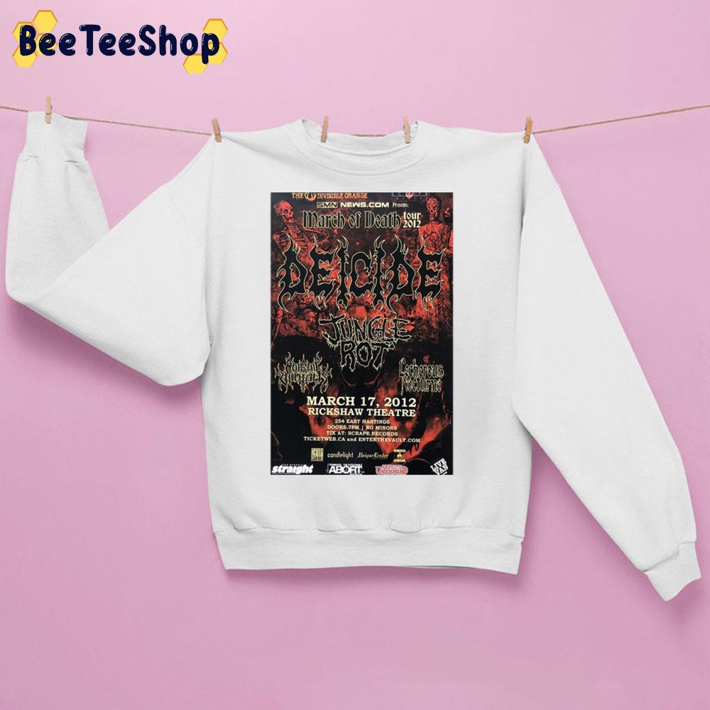 March Of Death Tour 2012 Deicide Jungle Rot Unisex Sweatshirt