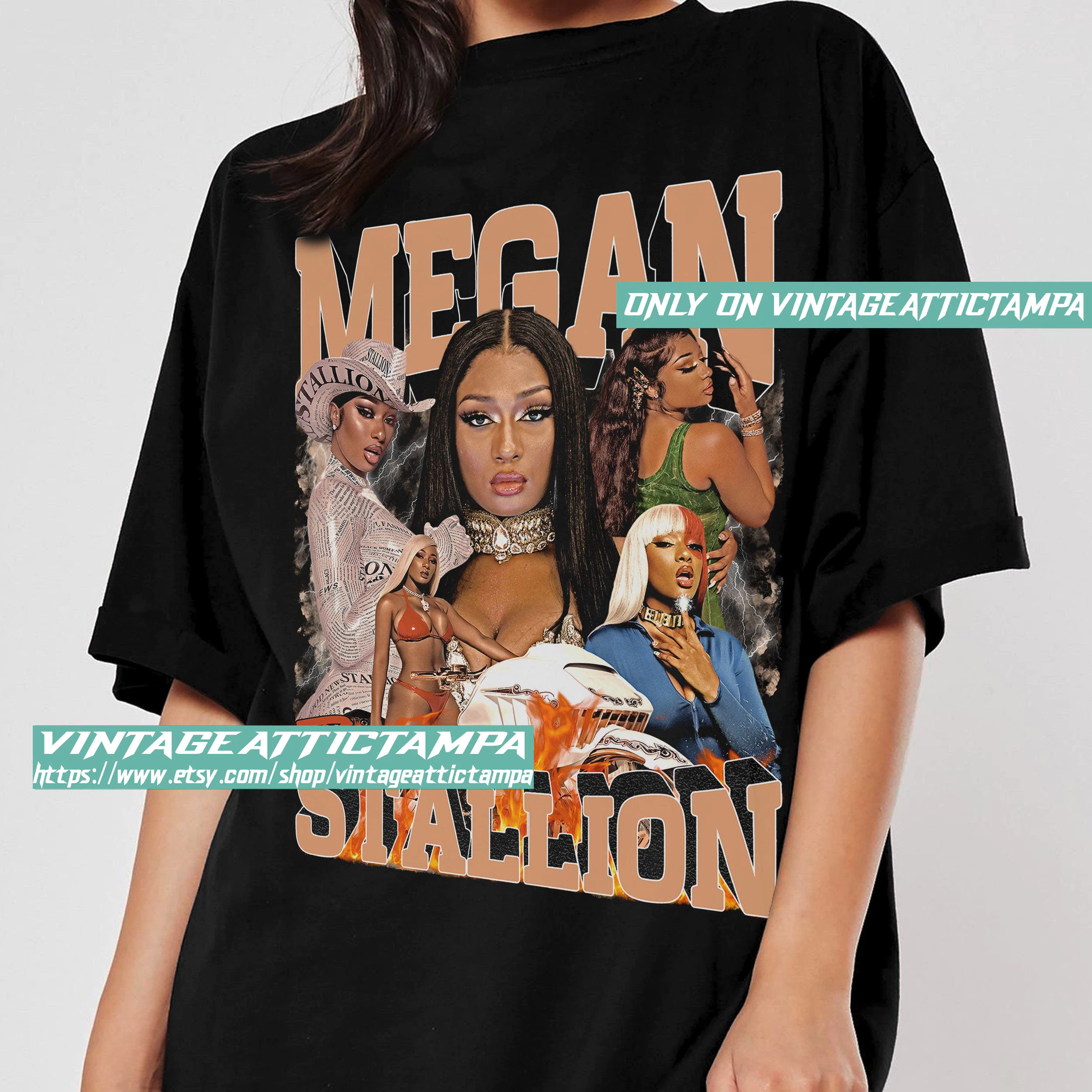 Megan Thee Stalion American Rapper Hip Hop Vintage Unisex T-Shirt