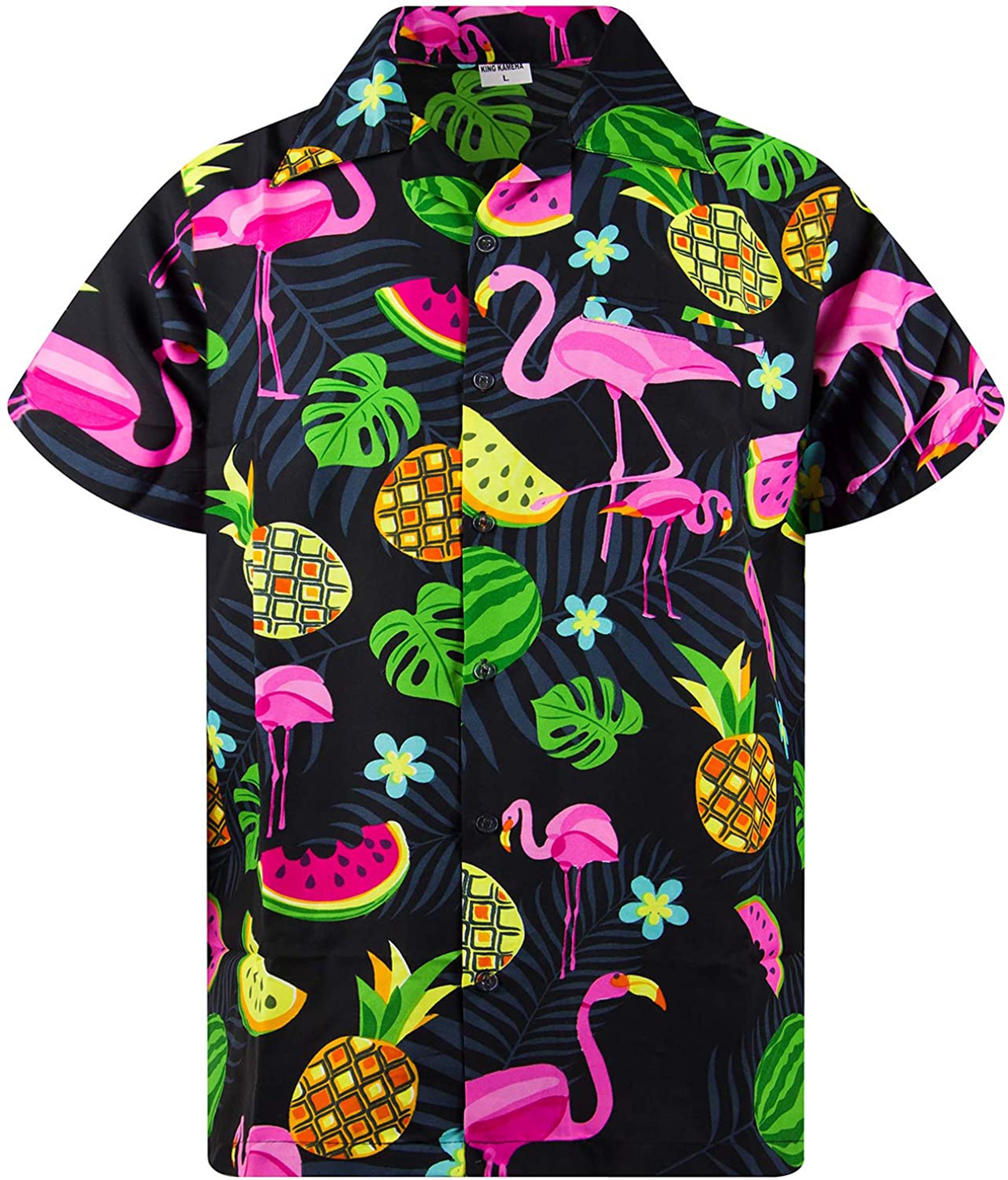 Melon Flamingo Hawaiian Shirt