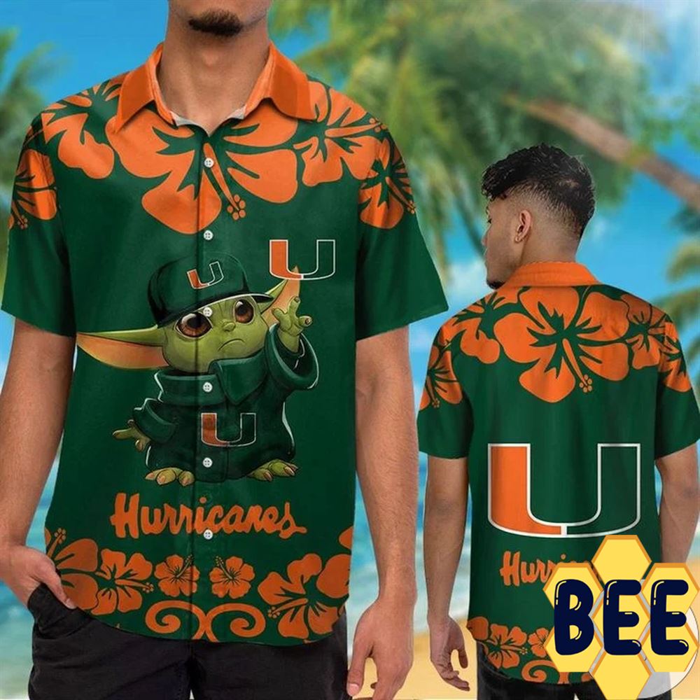 miami hurricanes hawaiian shirt