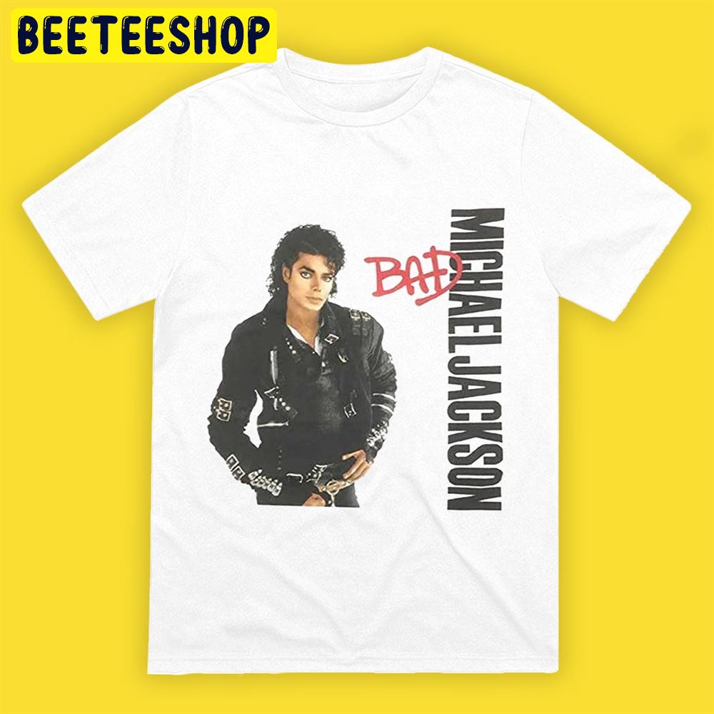 Michael Jackson Men’s Bad Slim Fit Unisex T-Shirt