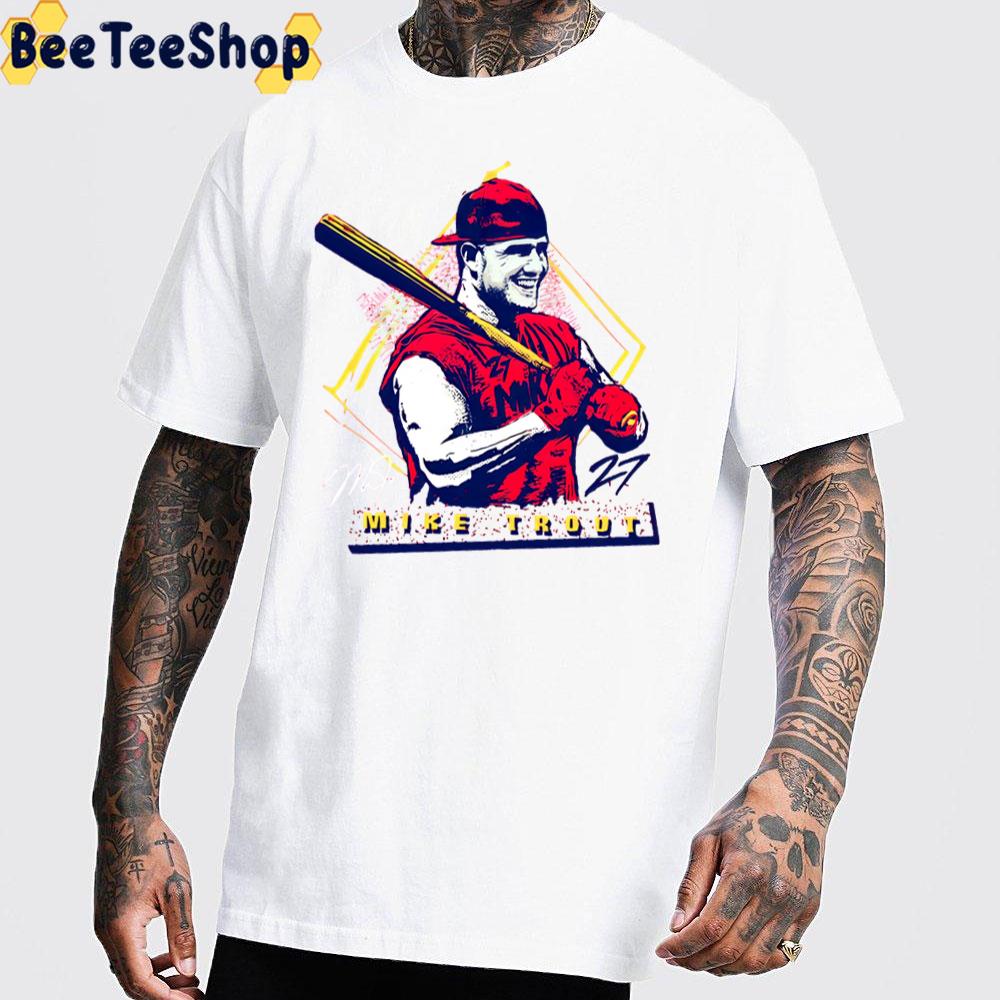 Mike Trout Los Angeles Angels Baseball Retro Art Unisex T-Shirt