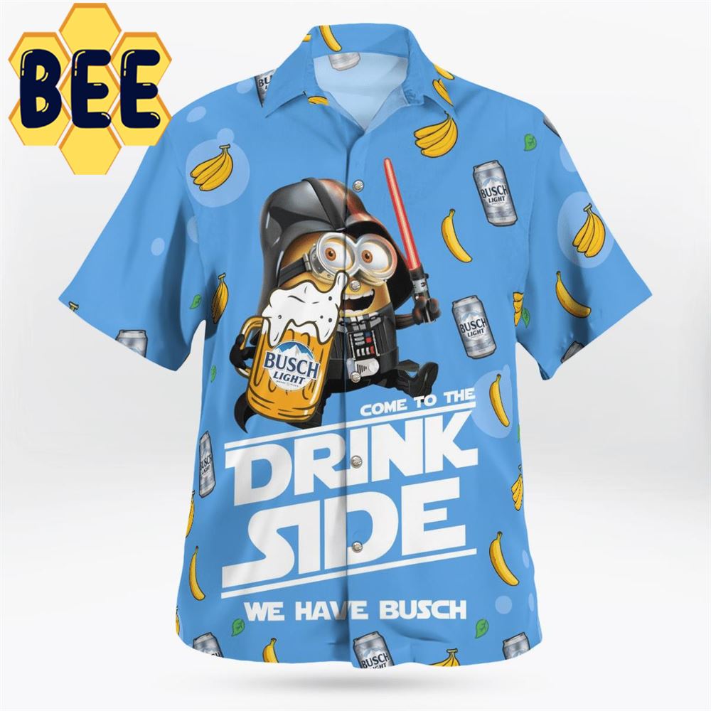 Minion Darth Vader Busch Light Hawaiian Shirt