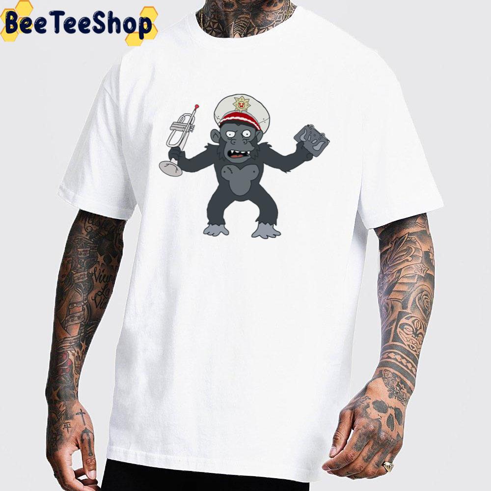 Monkey With Trumpet Unisex T-Shirt