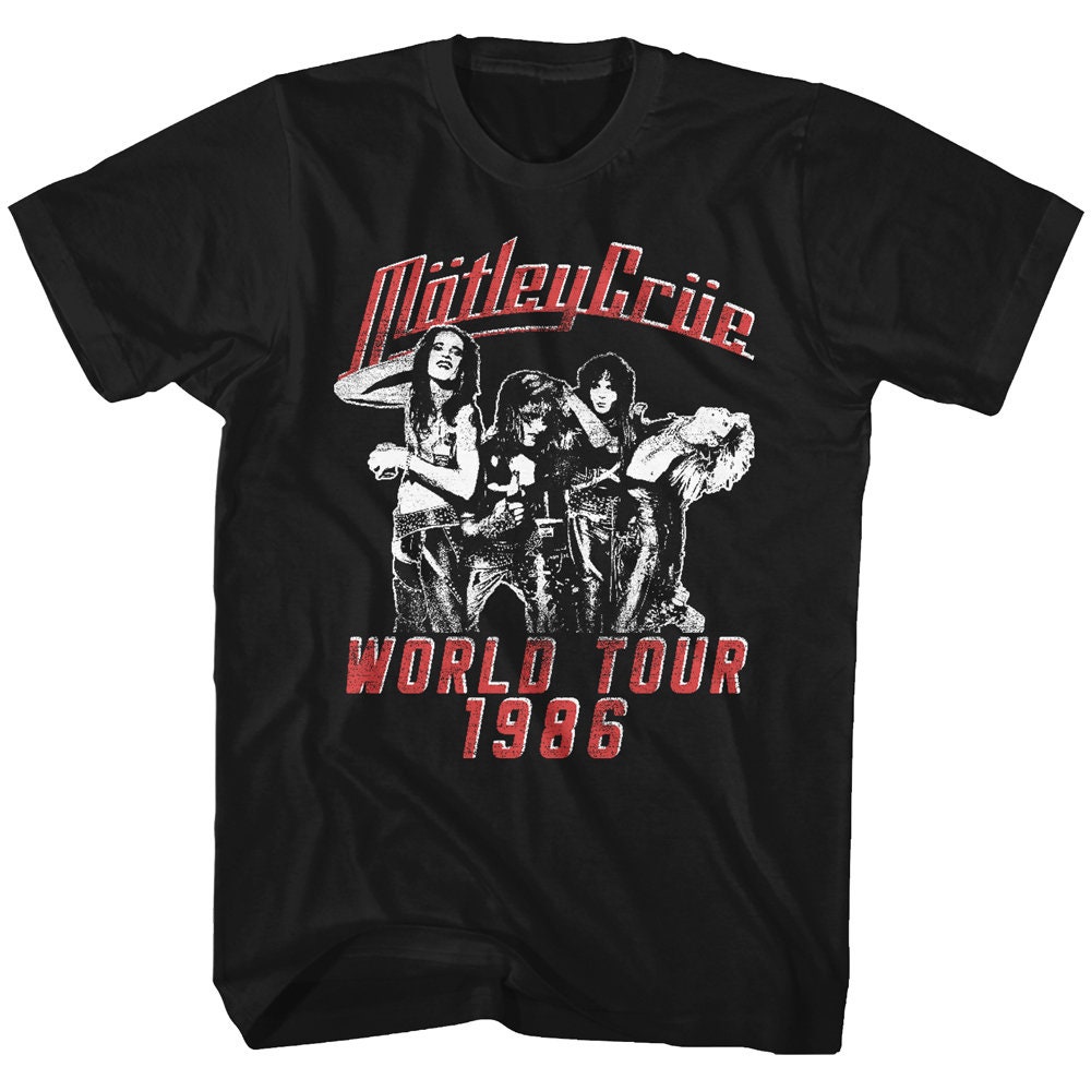 Motley Crue 1986 World Tour Unisex T-Shirt - Beeteeshop