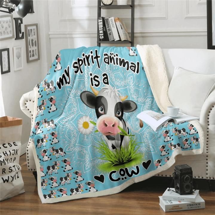 My Spirit Animal Is A Cow Blanket