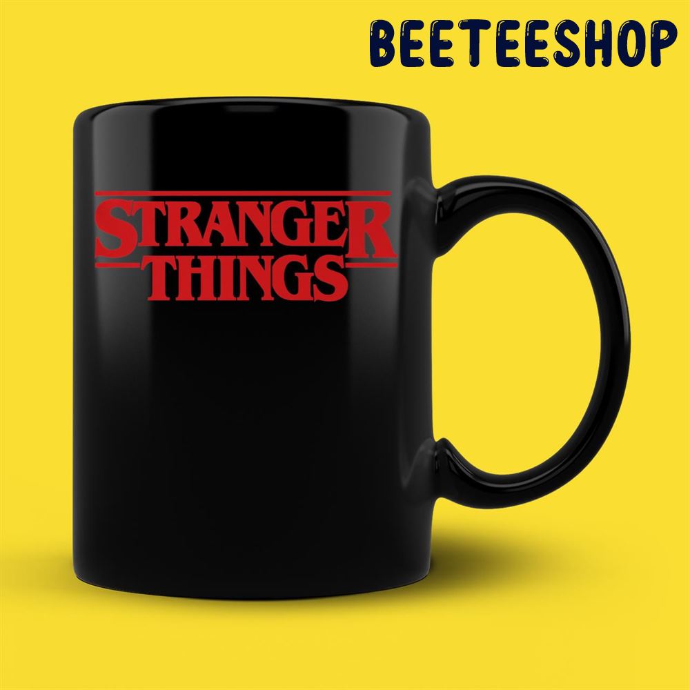 Netflix Stranger Things Simple Red Logo Mug