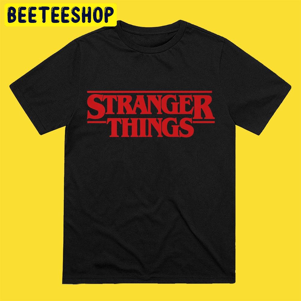 Netflix Stranger Things Simple Red Logo Unisex T-Shirt