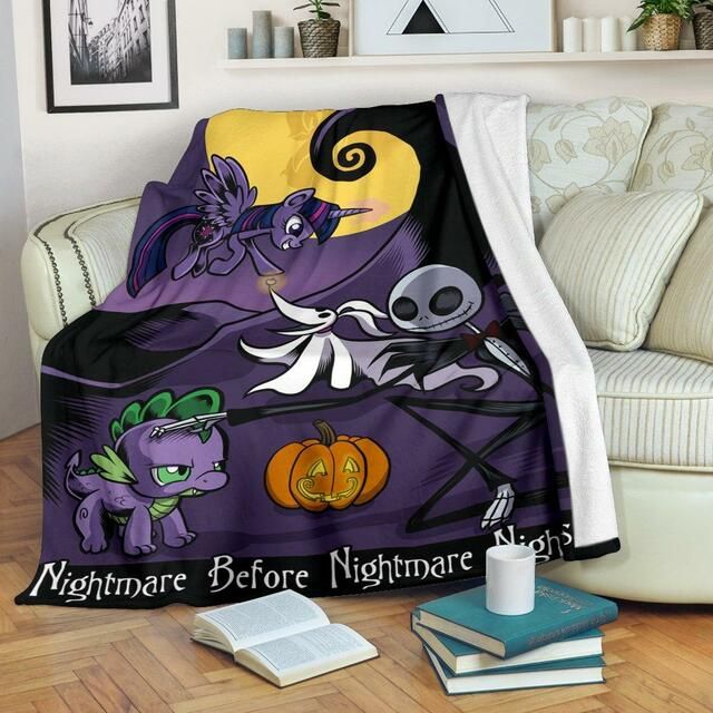 Nightmare Before Christmas Premium Fleece Blanket Throw Blanket Gift