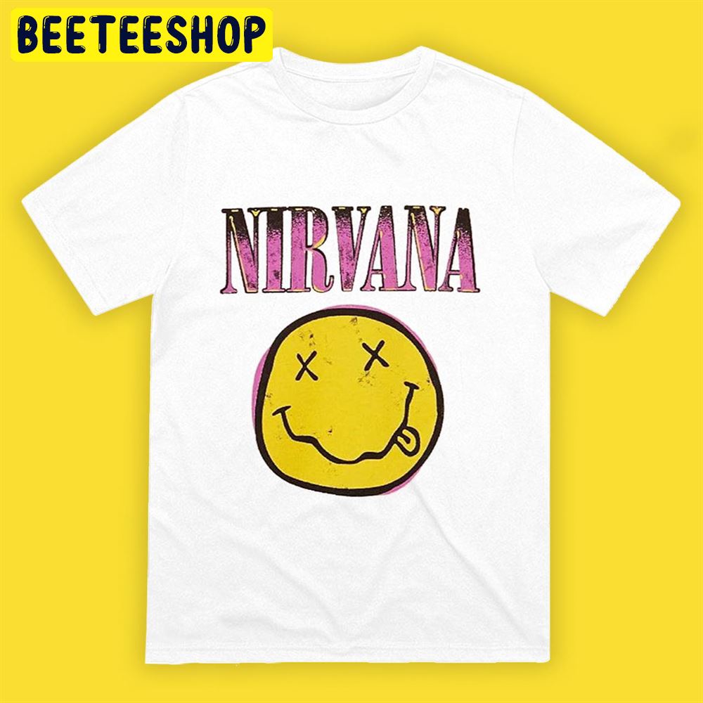 Nirvana Toddler Girls’ Short-Sleeve Smiley Graphic Unisex T-Shirt