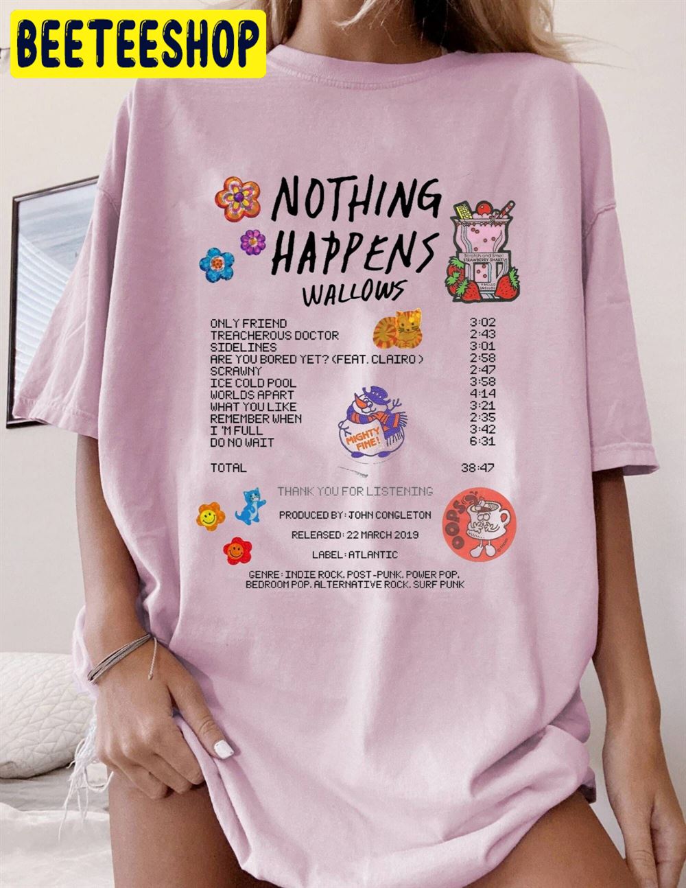 Nothing Happens Wallows Tracklist Unisex T-Shirt