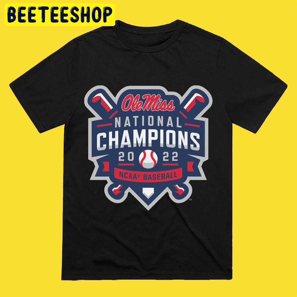 Ole Miss National Champs Baseball Logo Unisex T-Shirt