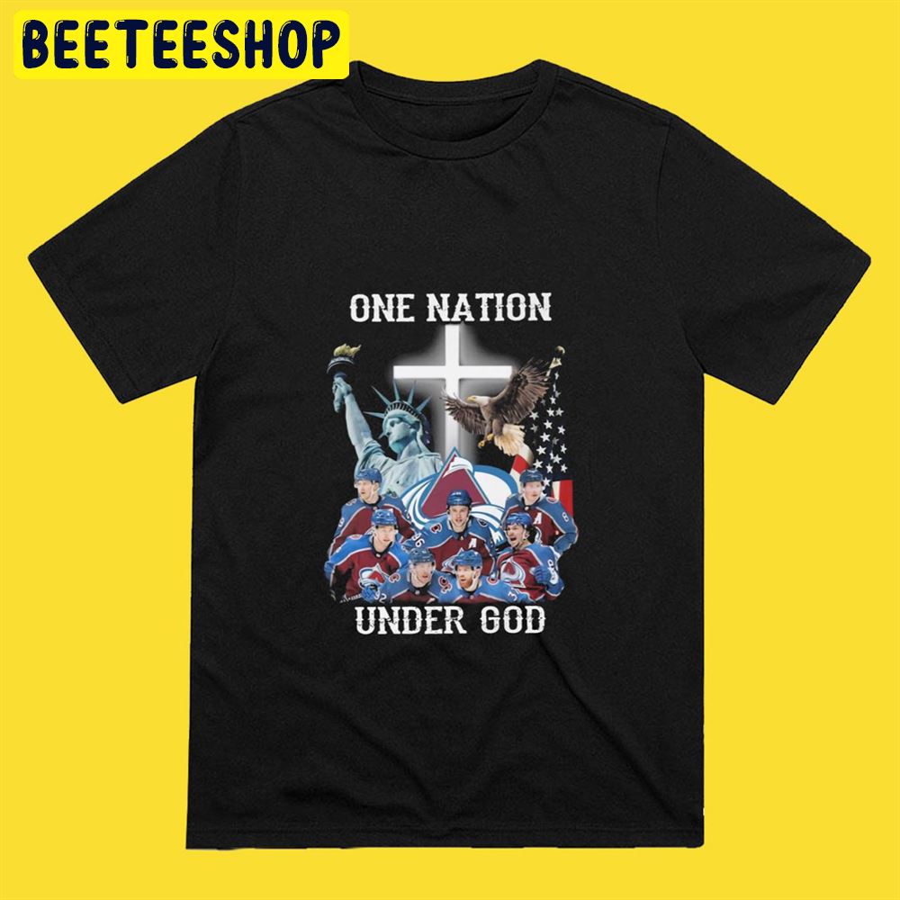 One Nation Under God Colorado Avalanche Hockey Unisex T-Shirt