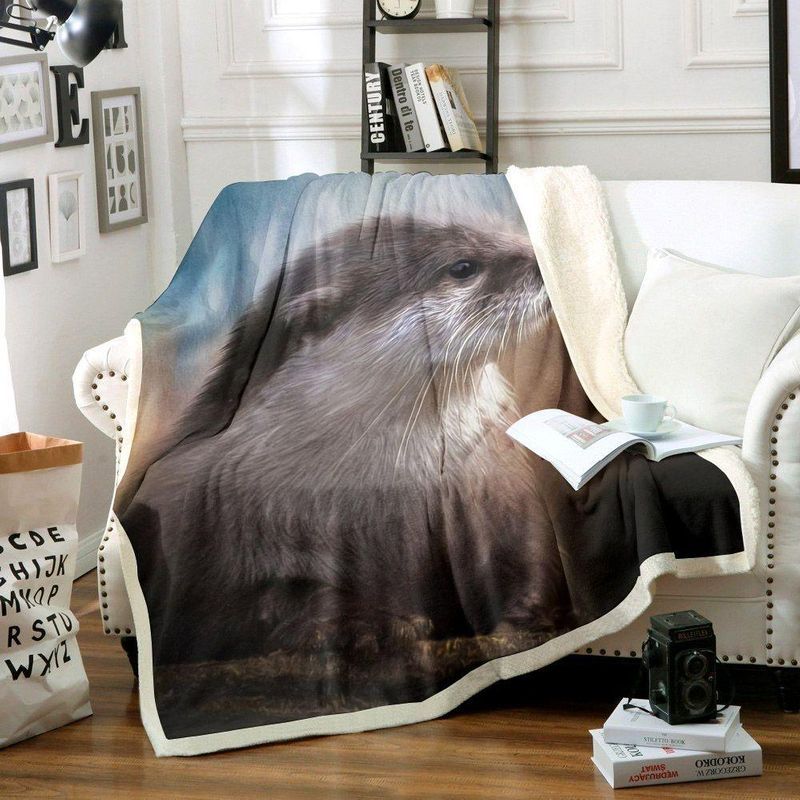 Otter Lover Premium Comfy Sofa Throw Blanket