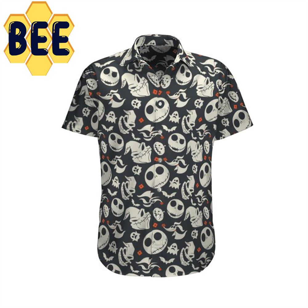 Pattern Jack Skelington Halloween Hawaiian Shirt