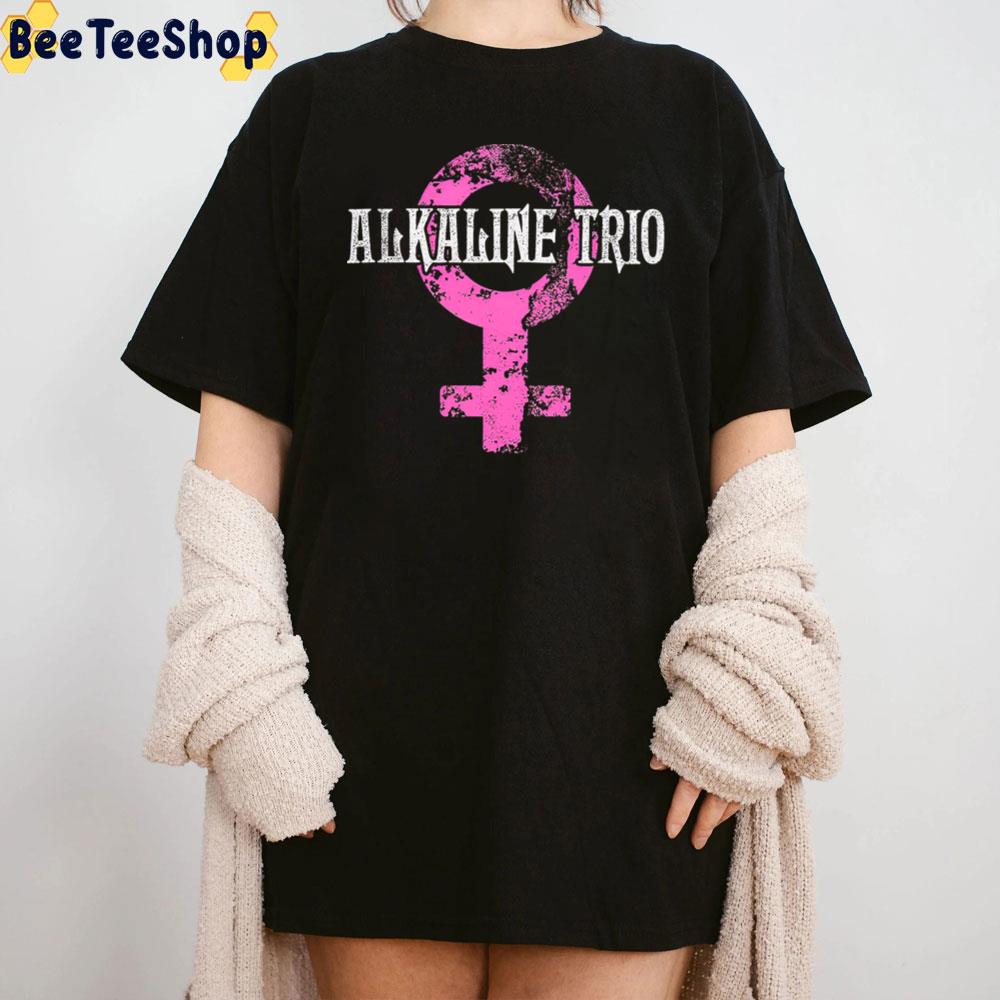 Pink Female Icon Alkaline Trio Merch Unisex T-Shirt