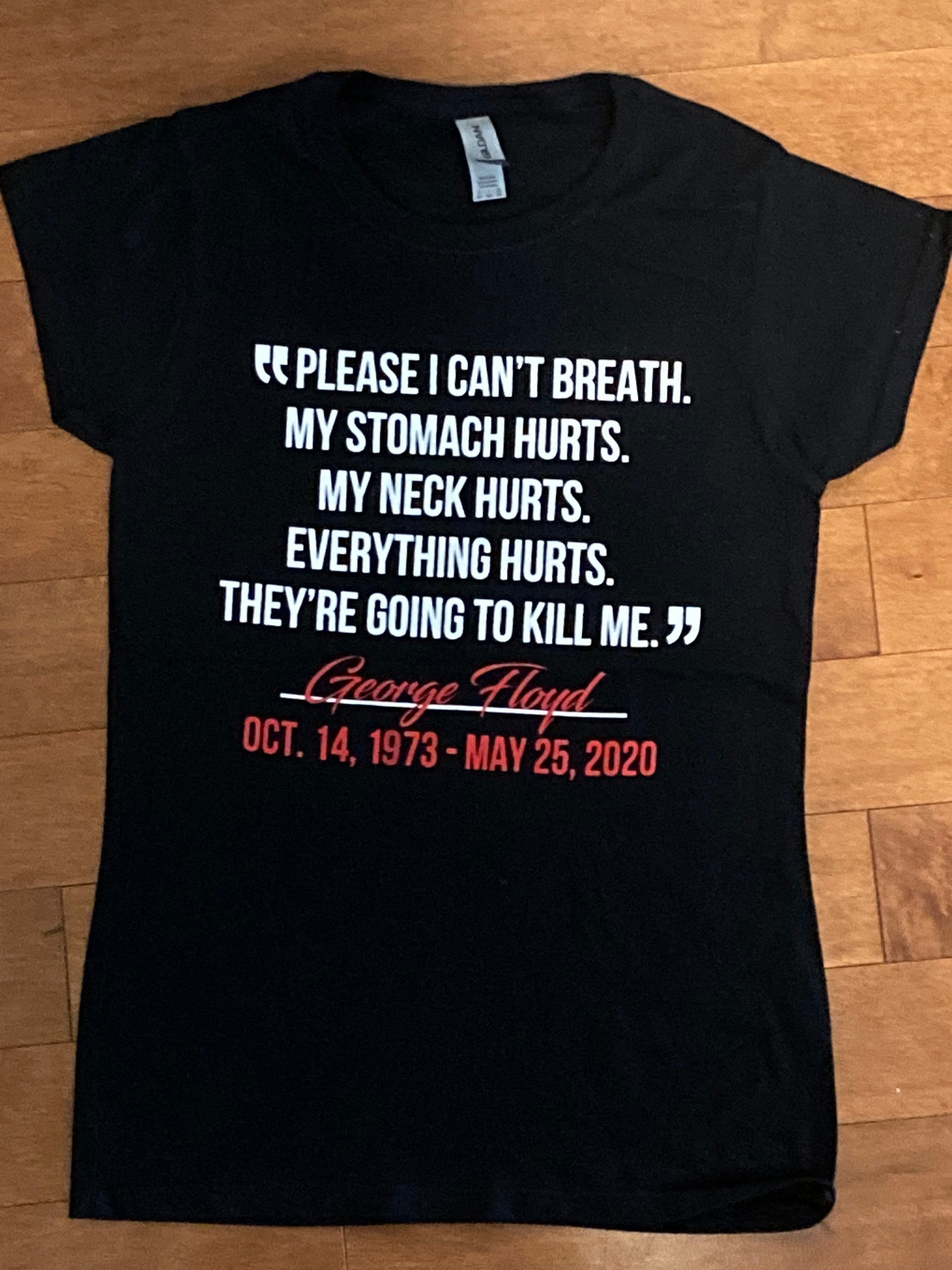 Please I Can’t Breath George Floyd Unisex T-Shirt
